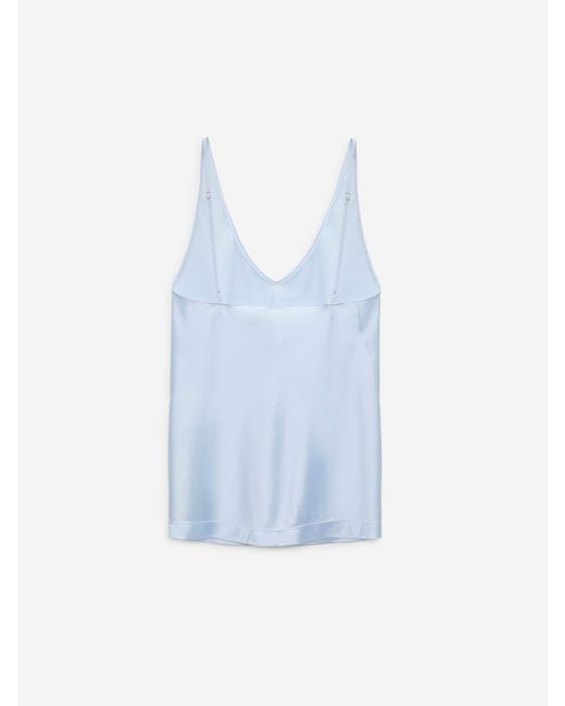 Dorothee Schumacher Blue Silk Tank Top