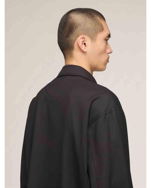 Y-3 Black Y-3 Wool Casual Jacket for men