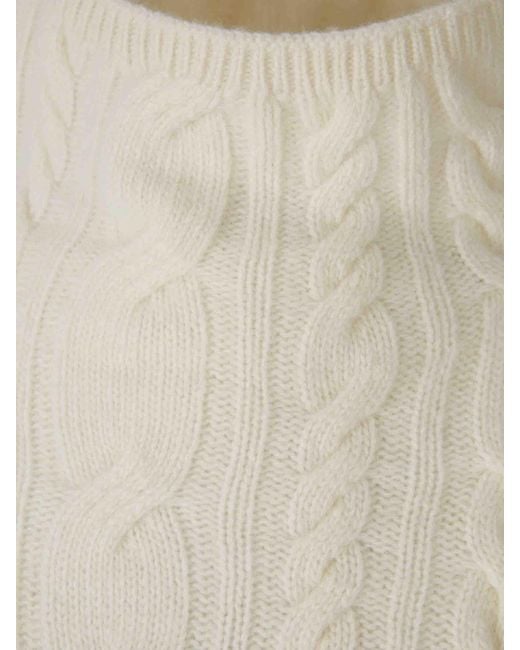 Herno White Strickpullover