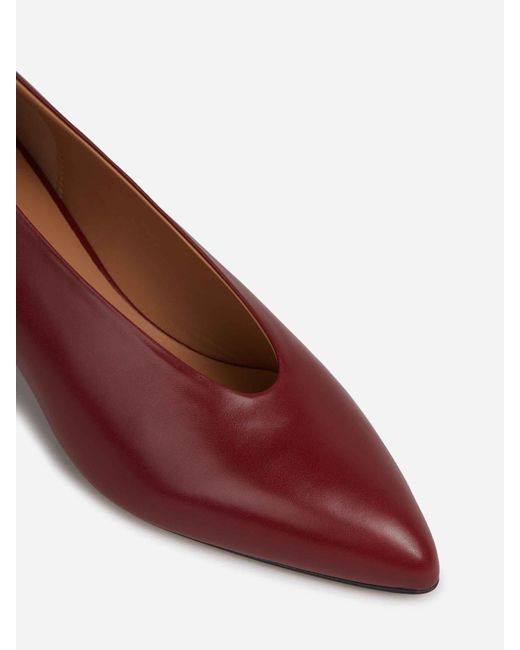 Jil Sander Red High Heels