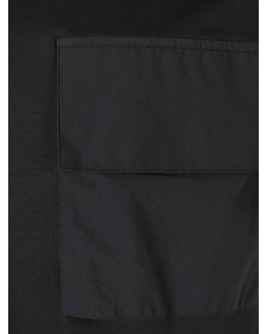 Laminar Black Round Neck T-Shirt for men