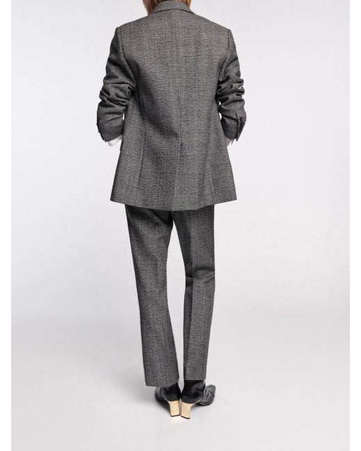 Dorothee Schumacher Gray Glen Wool Blazer