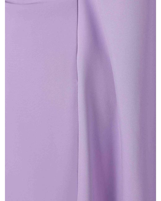 Rachel Gilbert Purple Orion Cape Dress