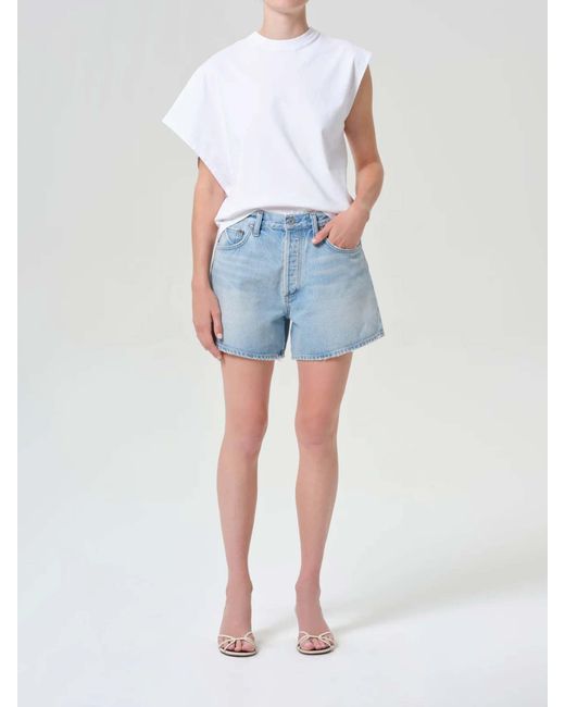 Agolde Blue Shorts Leith