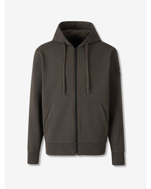 Sudadera Cremallera Capucha Canada Goose de hombre de color Black