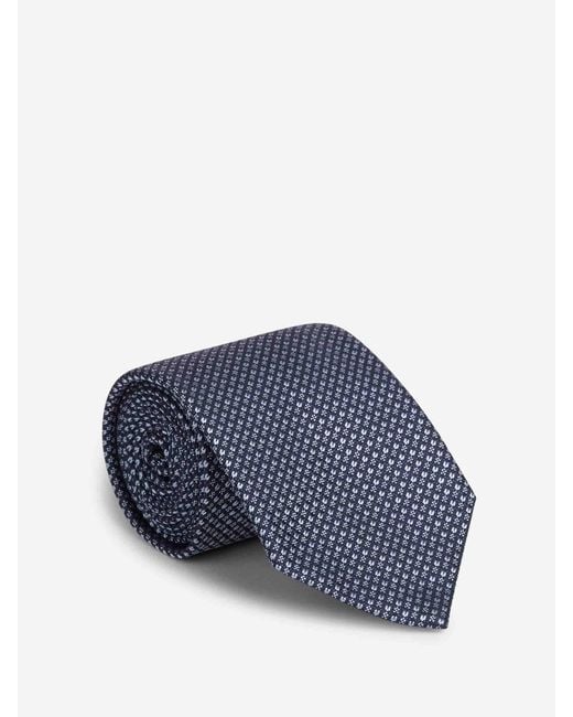 Brioni Blue Textured Tie for men