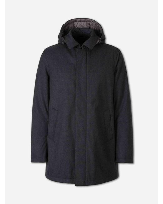Herno Blue Padded Parka for men