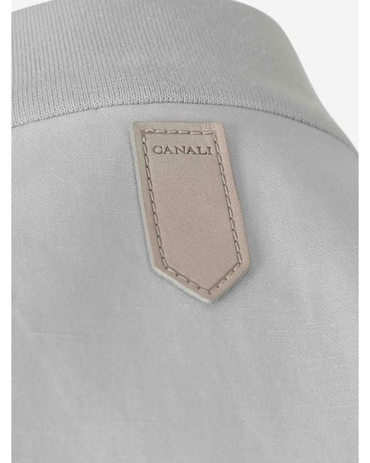 Canali White Reversible Vest for men