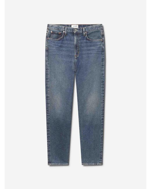 Agolde Blue Curtis Straight Jeans for men