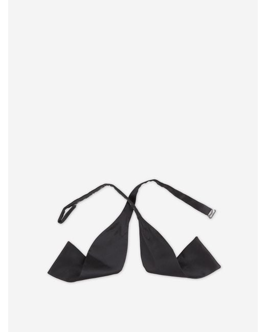 Brioni Black Essential Knotted Bow Tie for men