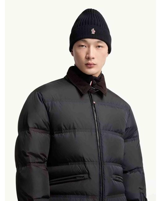 Moncler Blue Knitted Woolen Hat for men