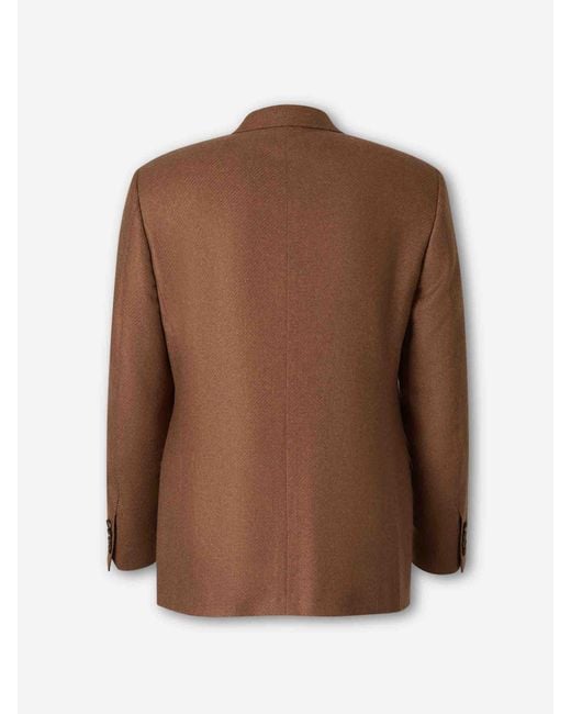 Canali Brown Blazer Straight for men
