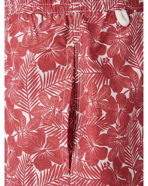 Santa Eulalia Red Tropical Swimsuit for men
