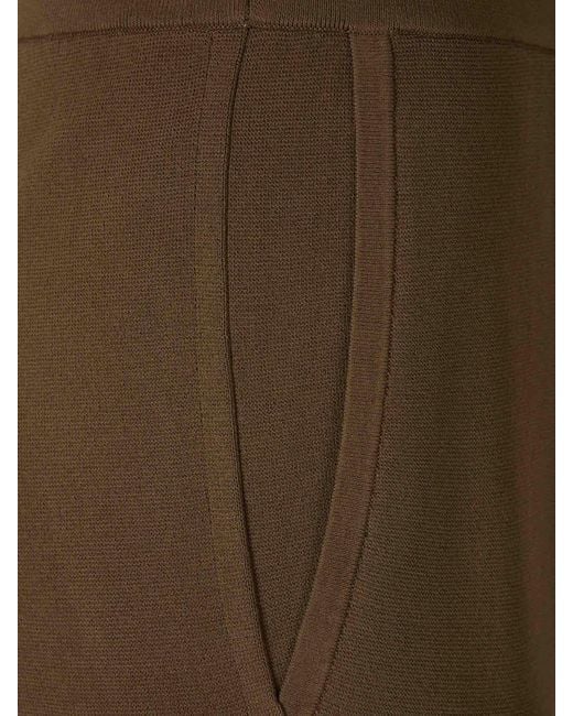 Max Mara Brown Crepe Wide Leg Trousers