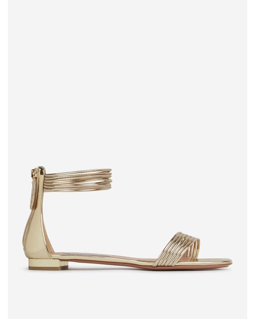 Aquazzura Natural Sway Sandals