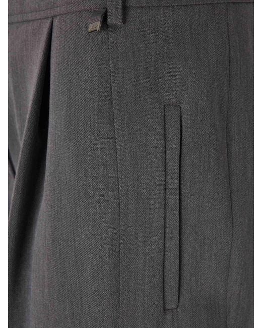 Herno Gray Dressy Pants