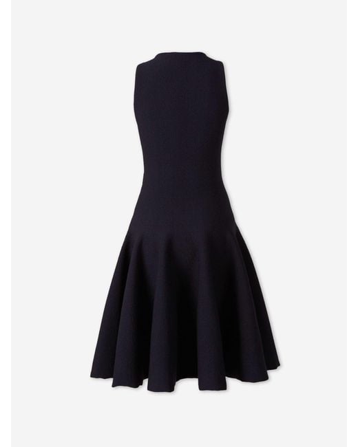 Alaïa Blue Knit Midi Dress