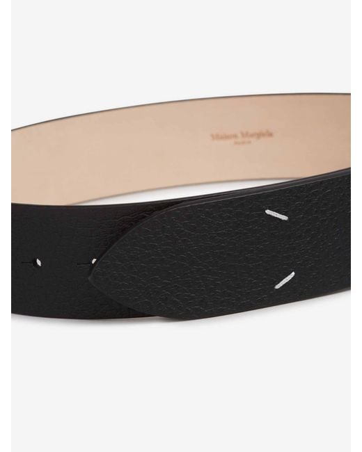 Maison Margiela White Four Stitches Belt