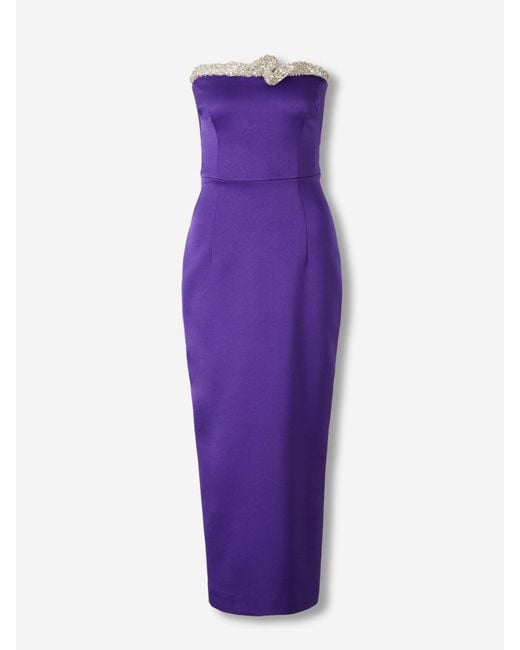Rachel Gilbert Purple Lorna Dress