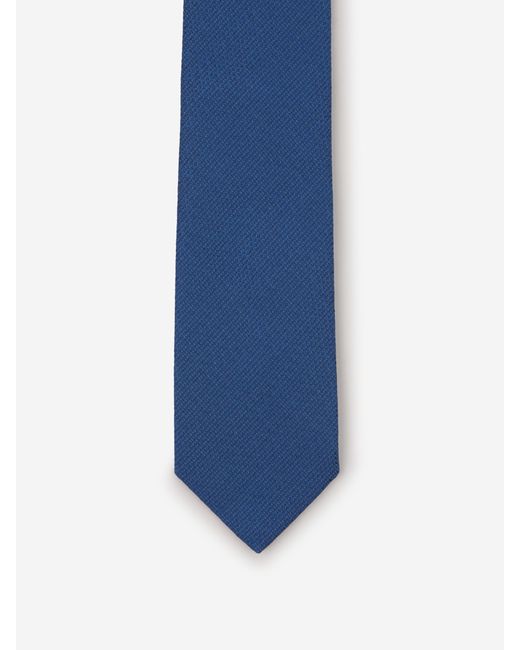 Brioni Blue Textured Silk Tie for men