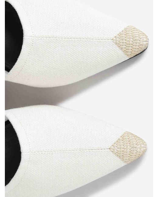 Jacquemus White Mules Les Espadrilles Hautes