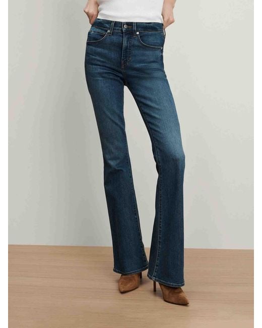 Veronica Beard Blue Beverly Flare Jeans