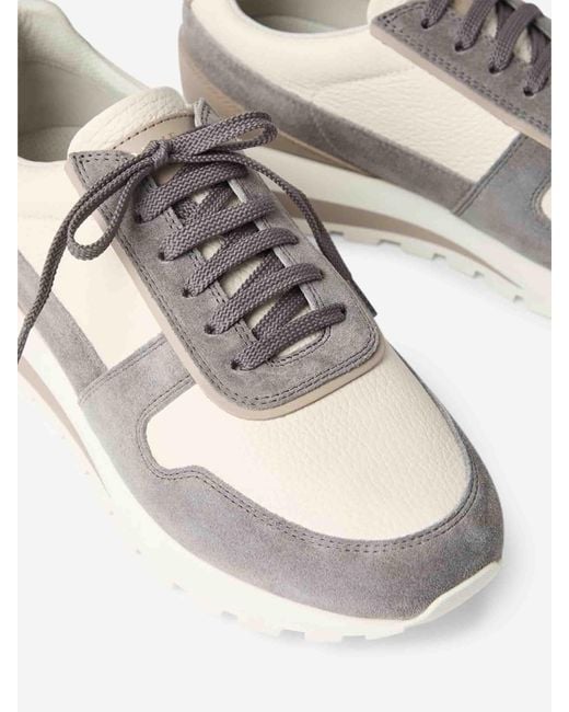 Brunello Cucinelli Wildleder-Sneaker in White für Herren