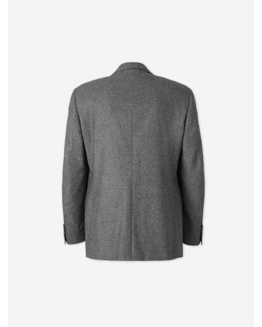 Canali Gray Straight Wool Suit for men