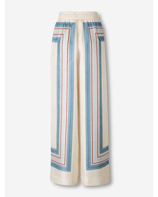 Zimmermann Blue Wide Striped Pants