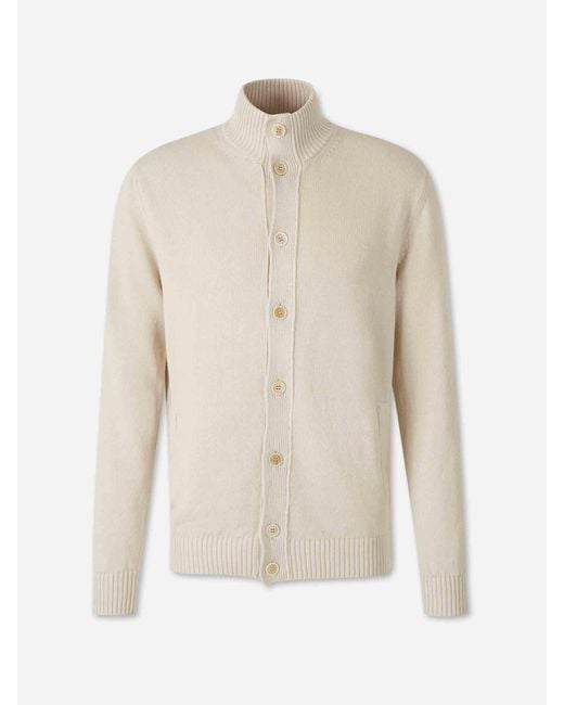Zanone White Crew Neck Sweater for men