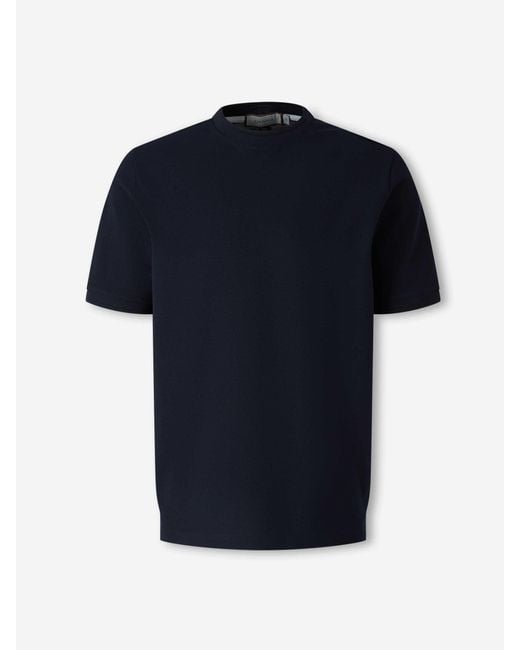 Canali Blue Camiseta. Essential Cotton T-Shirt for men