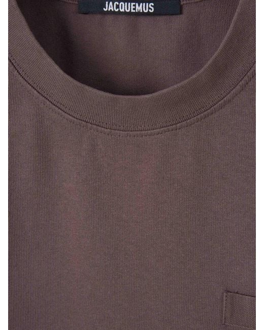 Jacquemus Purple Logo T-Shirt for men