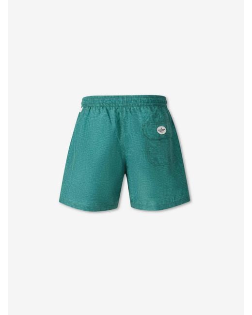 Santa Eulalia Green Plain Swimsuit for men