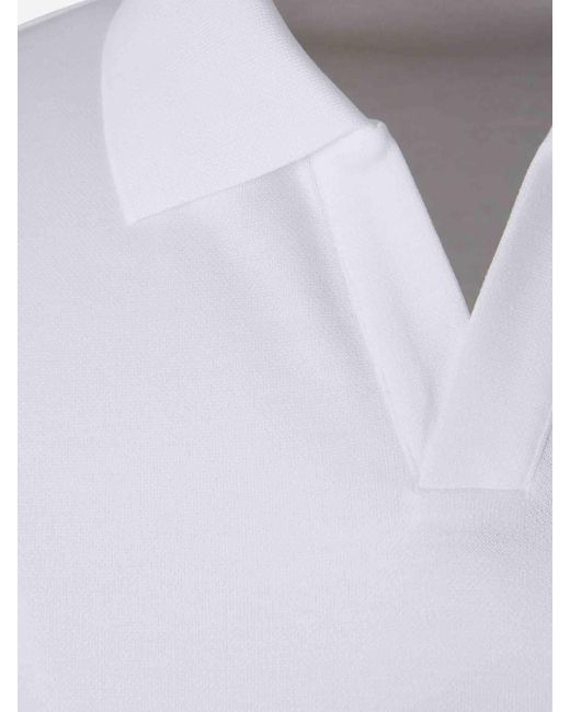 Herno White Polo Punto for men