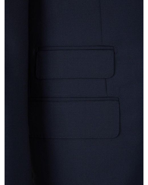SCABAL® Blue Plain Wool Suit for men