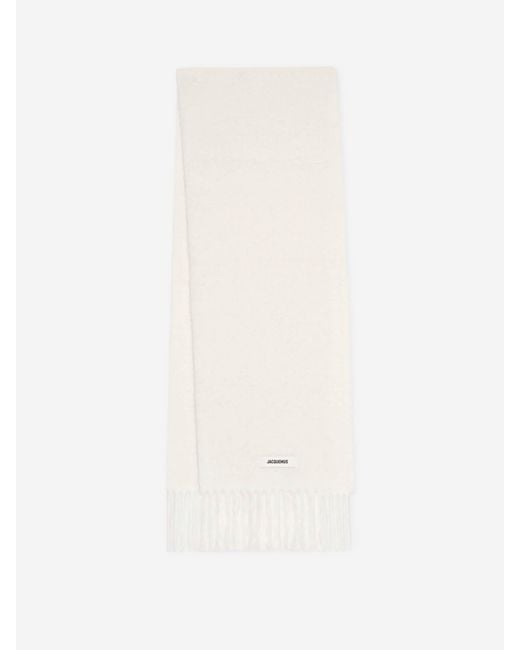 Écharpe Carro Jacquemus en coloris White