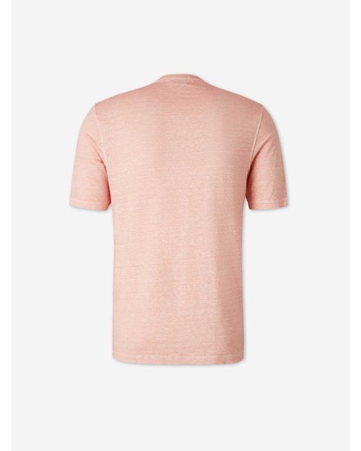 Santa Eulalia Pink Crew Neck T-Shirt for men