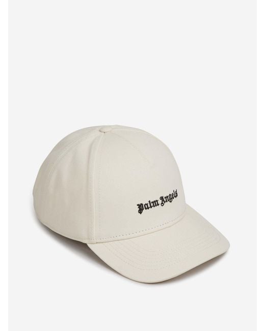 Gorra Algodón Logo Palm Angels de hombre de color White