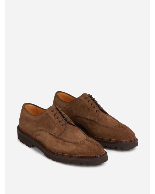 Scarpe Derby Stringate di Bontoni in Brown da Uomo
