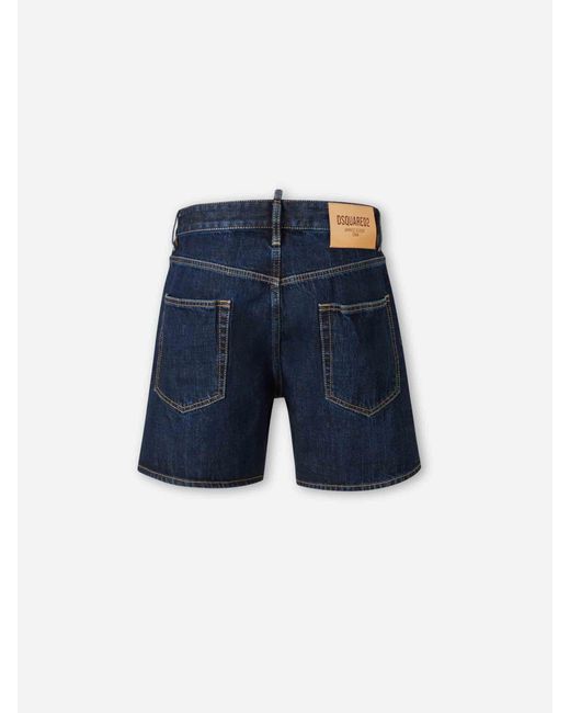DSquared² Blue Bro Denim Bermuda Shorts for men