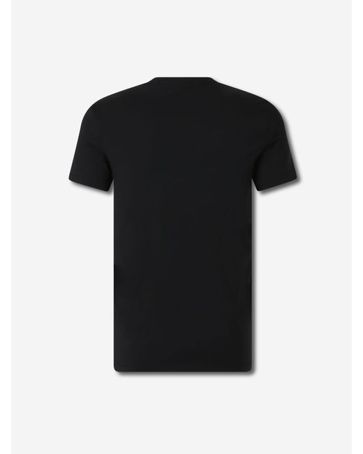 Camiseta Algodón Lisa Tom Ford de hombre de color Black