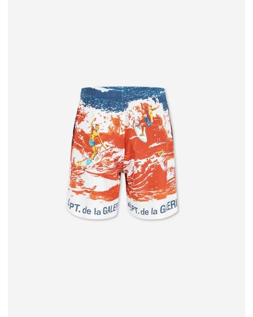 GALLERY DEPT. White Printed Casual Bermuda Shorts for men