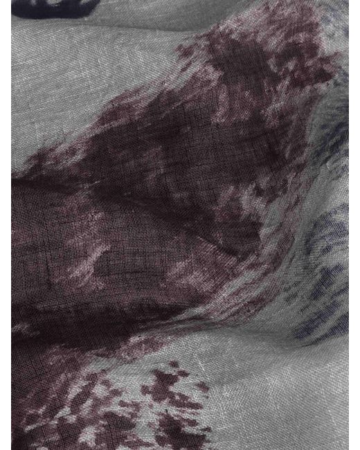 CASHÀ Gray Geranium Scarf