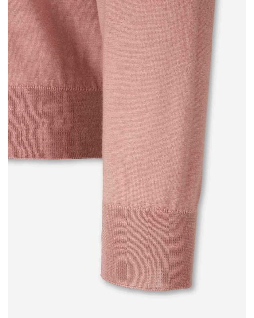 Jersey Cuello Pico Santa Eulalia de hombre de color Pink