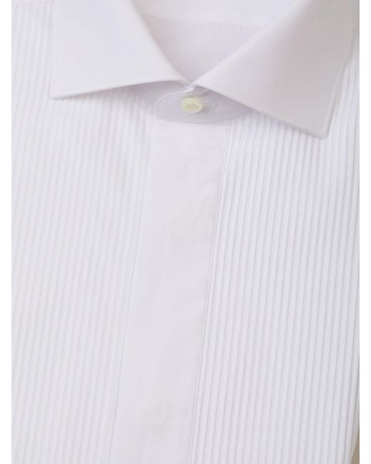 Santa Eulalia White Camisa De Smoking for men