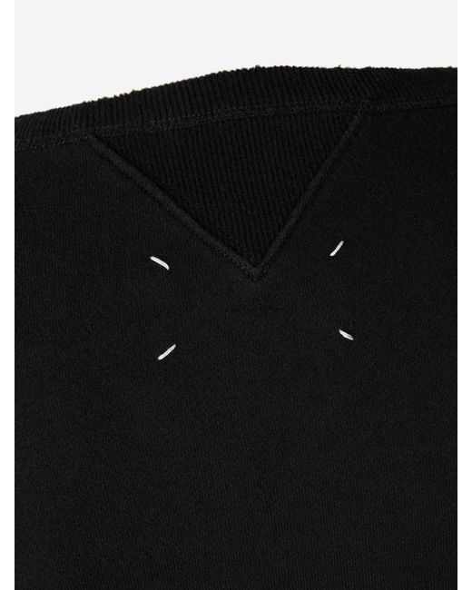 Sudadera Cuello Redondo Maison Margiela de hombre de color Black