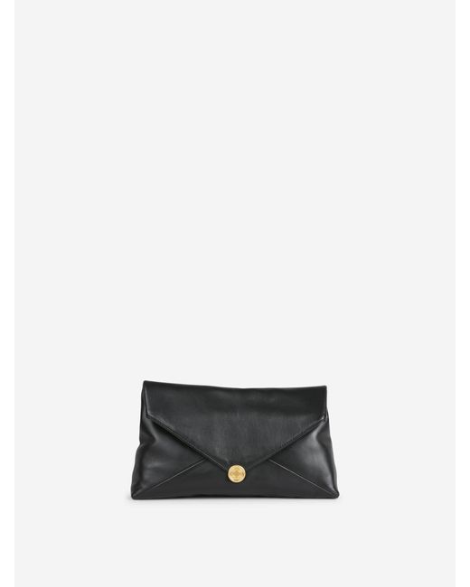Dries Van Noten Black Clutch Envelope Bag