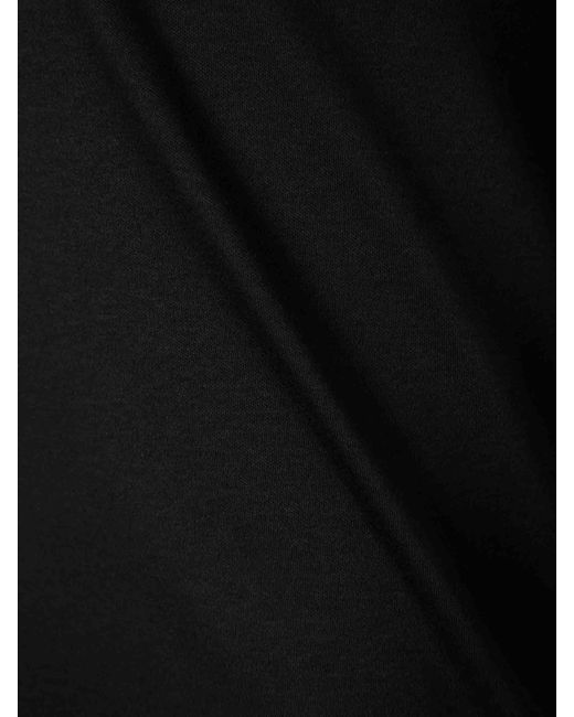 Zimmerli of Switzerland Black Round Neck T-Shirt for men