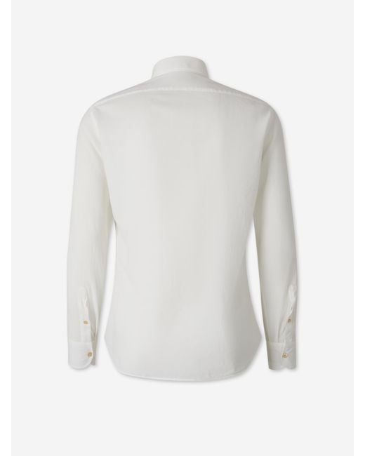 Santa Eulalia White Plain Shirt for men