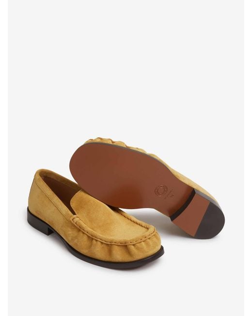 Dries Van Noten Multicolor Gathered Suede Loafers